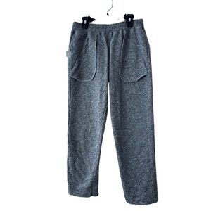 Danielle Guizio Gray Sweatpants 100% Cotton Drawstring Distressed SZ M